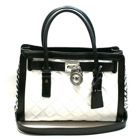 michael kors black white purse|Michael Kors purses small black.